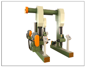Gantry magnetic powder pay-off machine