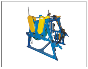 Beveled shaft retracting machine