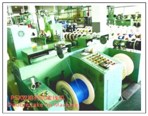 PSX double-arranged wire take-up machine